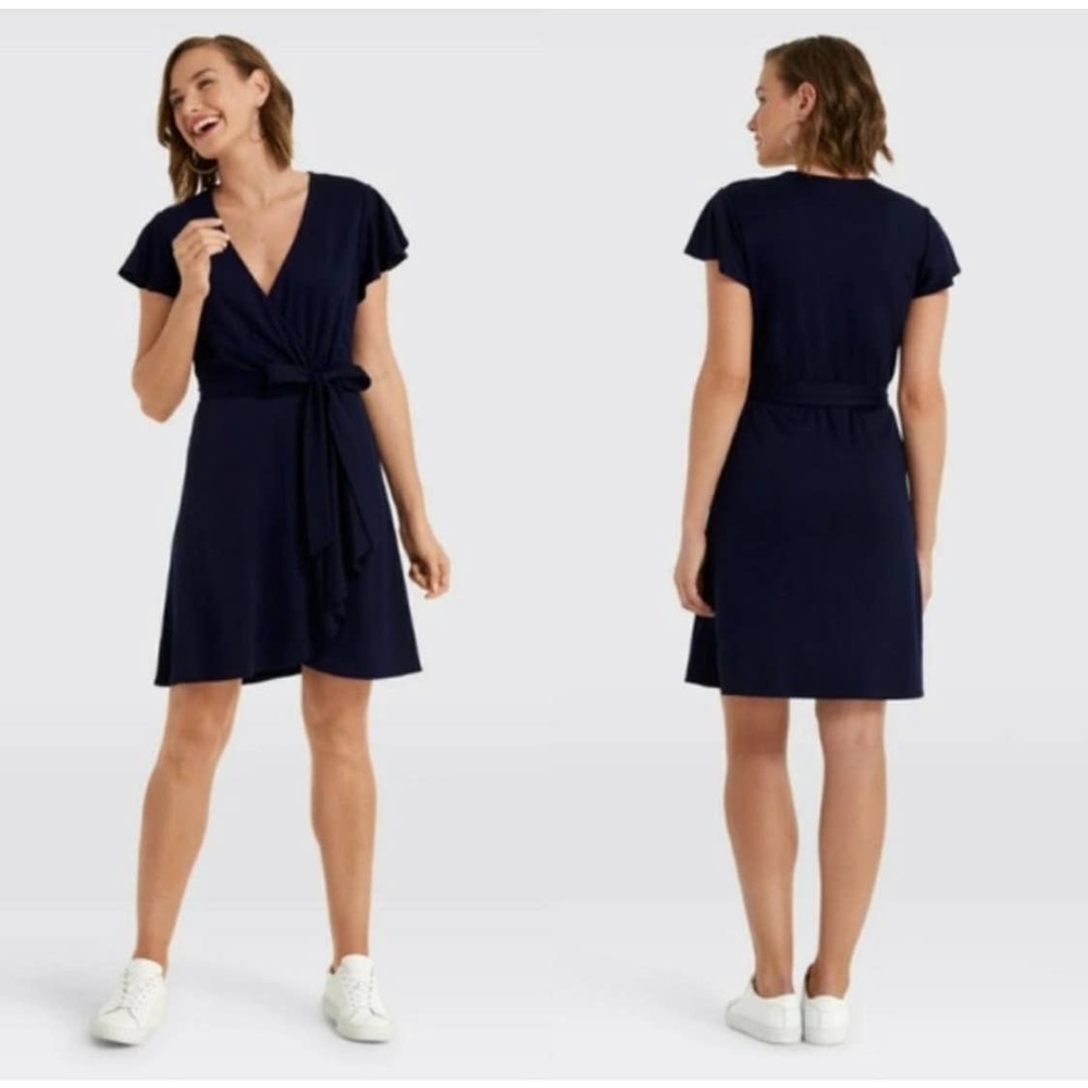 Draper James Navy Wrap Dress size XL